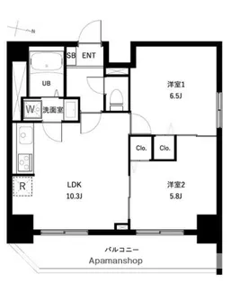 アーバンパーク扇大橋【10階】の間取り