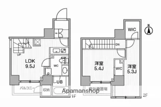 グランド神楽坂【5階】の間取り