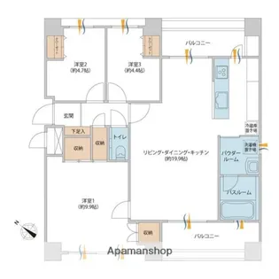 コニファーハウス【3階】の間取り