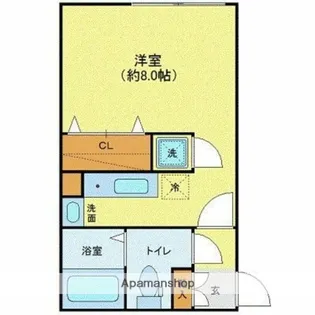 MODULOR白山Ⅱ【2階】の間取り