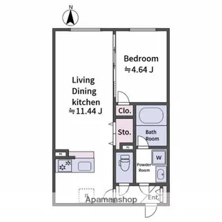 ALATO OYAMAⅡ【4階】の間取り