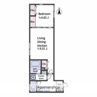 ALATO OYAMAⅡ【2階】の間取り