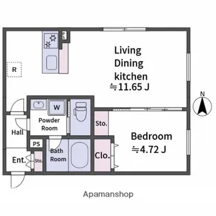 ALATO OYAMAⅡ【4階】の間取り
