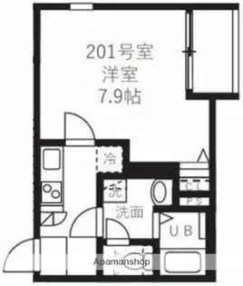 ベル・ノワール王子【2階】の間取り