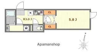 URBAN GRACE大谷口【1階】の間取り