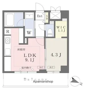 グリーンヒルズ南大塚【2階】の間取り