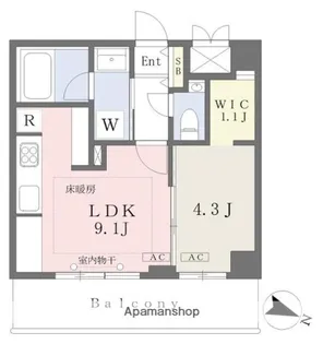 グリーンヒルズ南大塚【2階】の間取り