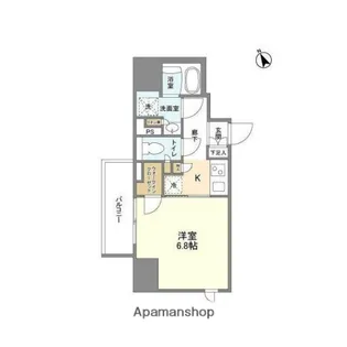シェフルール新御徒町Ⅱ【11階】の間取り