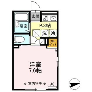 フローラ・フジタ【1階】の間取り