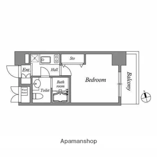 HF東新宿レジデンス【4階】の間取り