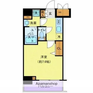 プレサンス新宿中落合メーディオ【3階】の間取り