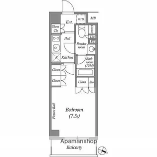 ルクレ西池袋【2階】の間取り