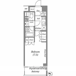 ルクレ西池袋【2階】の間取り