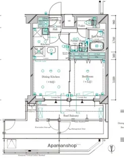 ガリシア北綾瀬【9階】の間取り