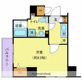 ディアレイシャス新宿中落合【5階】の間取り