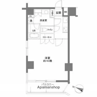 カスタリア大塚Ⅱ【6階】の間取り