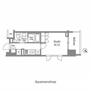 オーパスホームズ千駄木【7階】の間取り