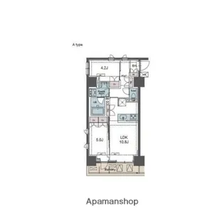 ラグゼナ田端北【10階】の間取り