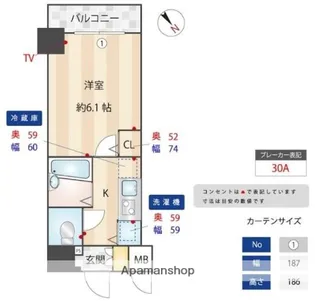 フェニックス池袋弐番館【6階】の間取り