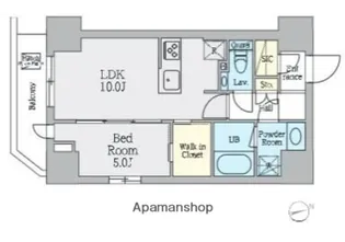 クレストコート上野【8階】の間取り