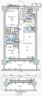 GENOVIA赤羽【7階】の間取り