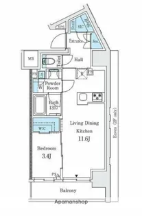 プライマル御茶ノ水【6階】の間取り