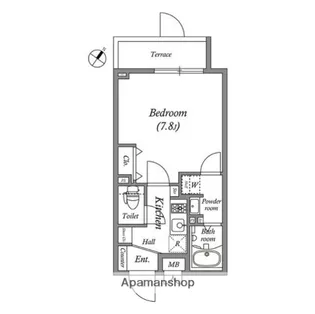 ルネサンスコート王子【5階】の間取り