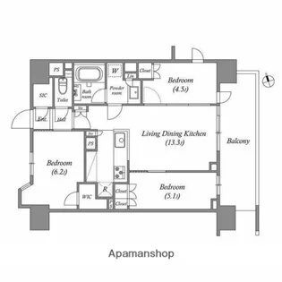 NIDO南千住【6階】の間取り