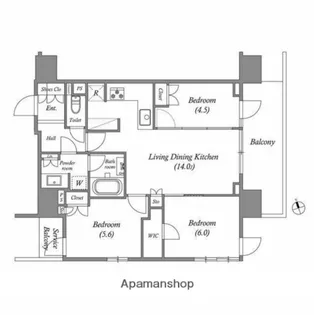 NIDO南千住【7階】の間取り