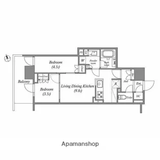 NIDO南千住【11階】の間取り