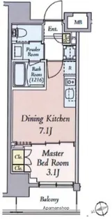 クレストコート本郷三丁目【3階】の間取り