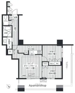 エアライズタワー【6階】の間取り