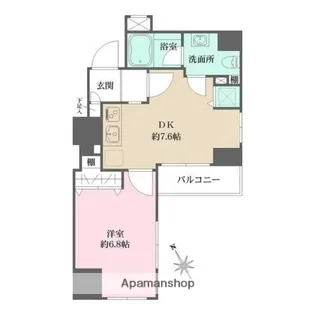 スパッジオ蔵前【2階】の間取り