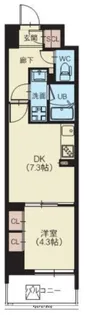 スプランディッド西日暮里【5階】の間取り