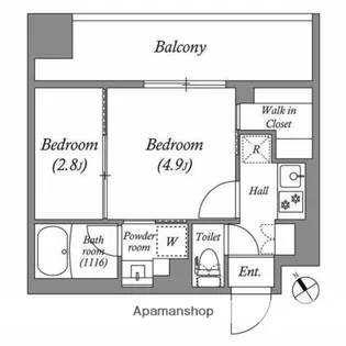 ACP RESIDENCE 西巣鴨【9階】の間取り