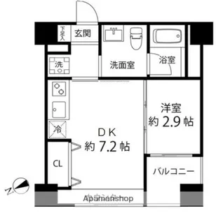 ハイリーフ上野【7階】の間取り
