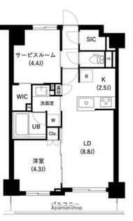 ザ・レジデンス三ノ輪Ⅱ【5階】の間取り