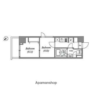 GRAN PASEO新大塚【11階】の間取り