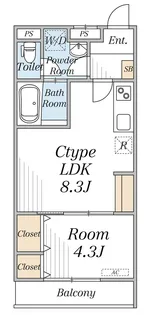リブリ・ISHIDAⅢ【3階】の間取り