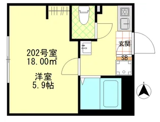 ルミナス千住大橋【2階】の間取り