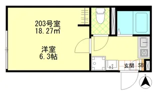 ルミナス千住大橋【2階】の間取り