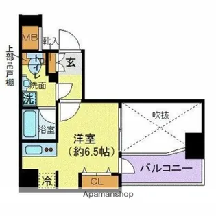 デュアレス千代田三崎町【9階】の間取り