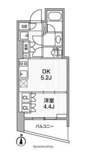 ディームス蔵前AVENUE【7階】の間取り