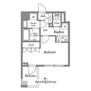 ザ・レジデンス神楽坂Ⅱ【6階】の間取り