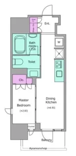 クロスレジデンス神田神保町【2階】の間取り