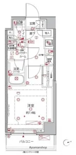 クレイシアIDZ王子【2階】の間取り