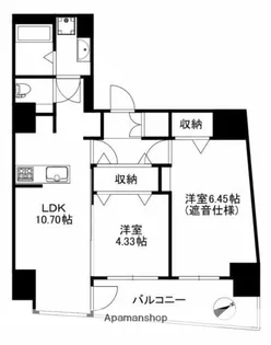アリーチェ赤羽岩淵【6階】の間取り