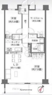 ガーデンホ一ム南千住EXPLAZA【3階】の間取り