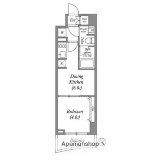 PRIMAL TABATA【3階】の間取り