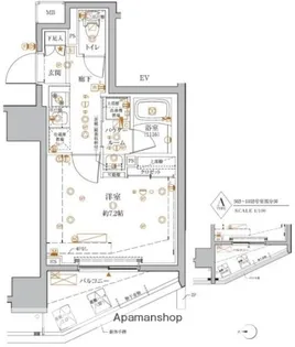 クレイシアIDZ王子マークプレイス【10階】の間取り
